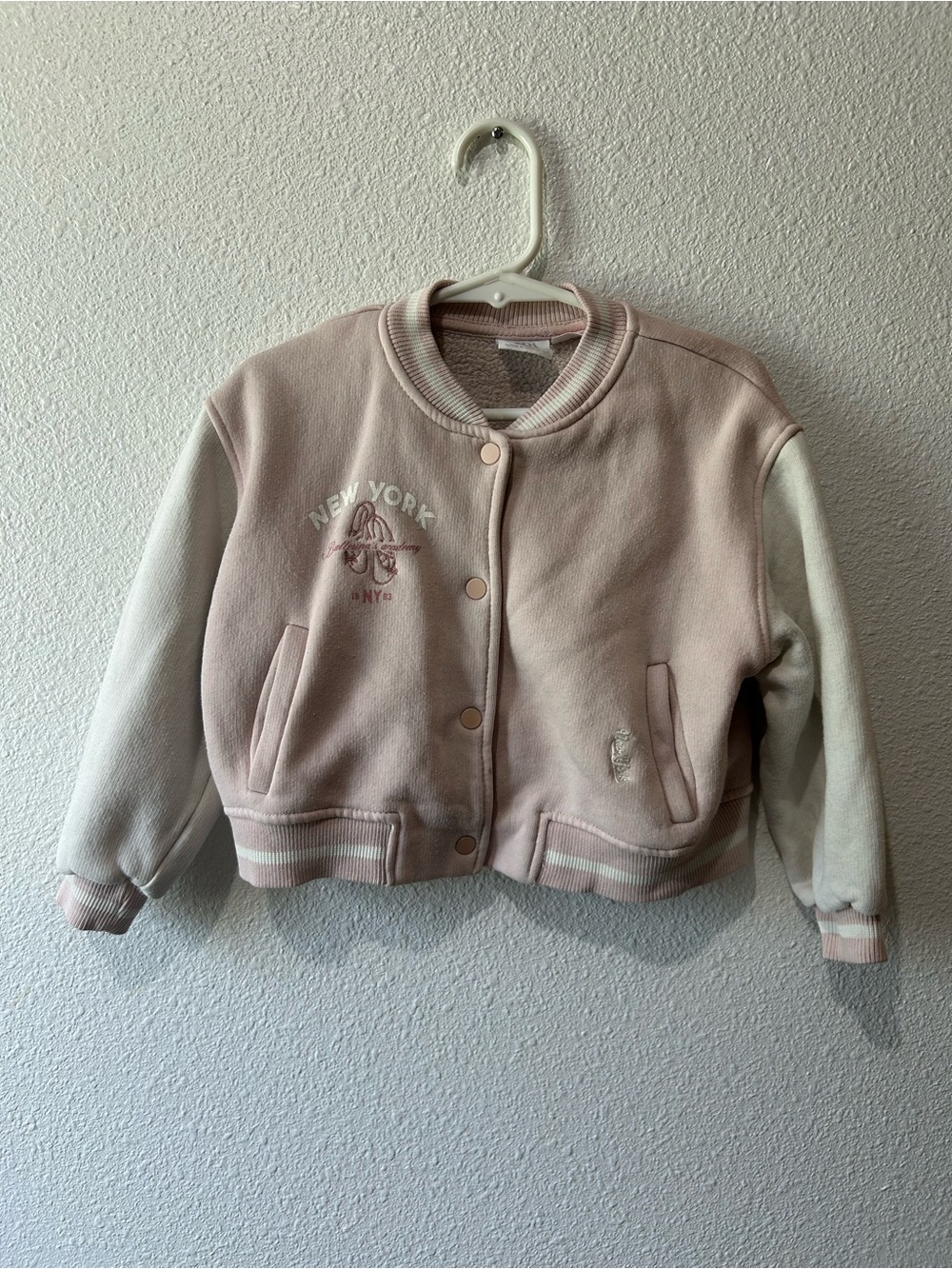 Zara Ballerina Kids Pink and Cream Jacket